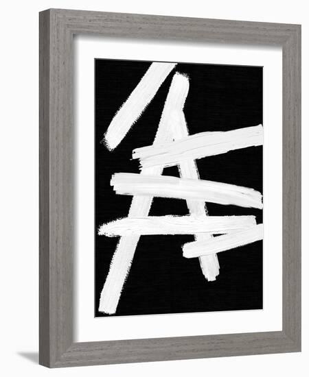 Crossroads White and Black I-Ellie Roberts-Framed Art Print