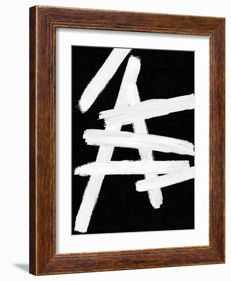 Crossroads White and Black I-Ellie Roberts-Framed Art Print