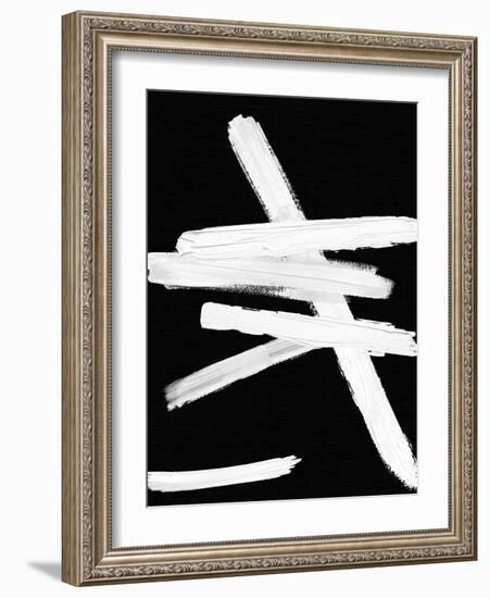 Crossroads White and Black II-Ellie Roberts-Framed Art Print