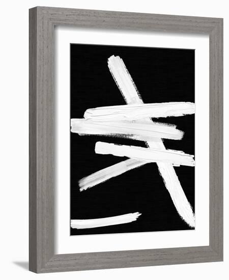 Crossroads White and Black II-Ellie Roberts-Framed Art Print