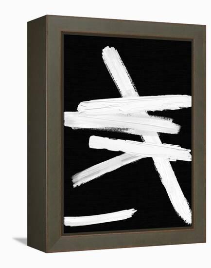 Crossroads White and Black II-Ellie Roberts-Framed Stretched Canvas