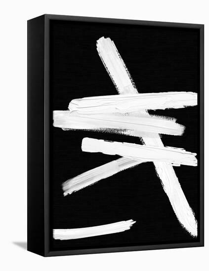 Crossroads White and Black II-Ellie Roberts-Framed Stretched Canvas