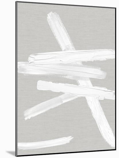 Crossroads White on Gray II-Ellie Roberts-Mounted Art Print