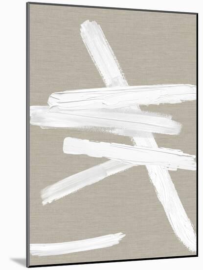 Crossroads White on Tan I-Ellie Roberts-Mounted Art Print