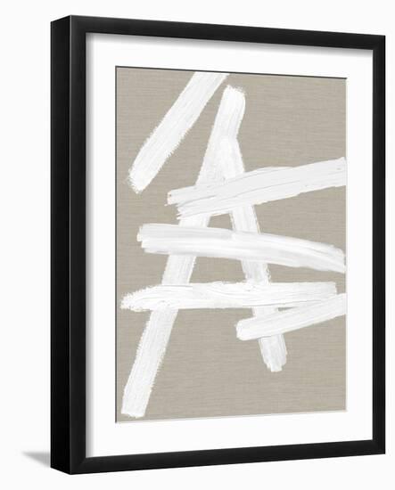 Crossroads White on Tan II-Ellie Roberts-Framed Art Print