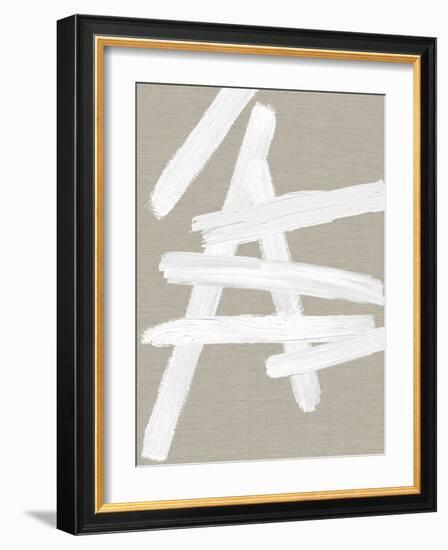 Crossroads White on Tan II-Ellie Roberts-Framed Art Print