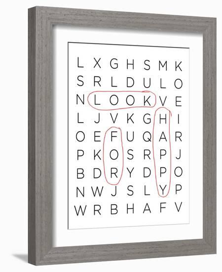 Crossword Puzzle I-Anna Quach-Framed Art Print