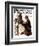 "Crossword Puzzle" Saturday Evening Post Cover, January 31,1925-Norman Rockwell-Framed Giclee Print