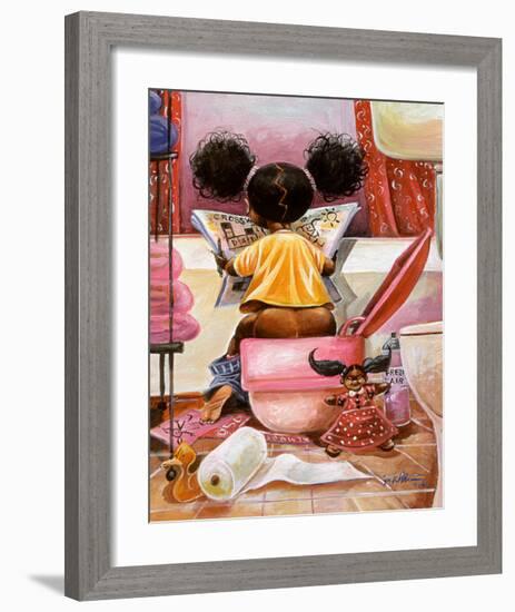 Crossword Puzzle-Frank Morrison-Framed Art Print