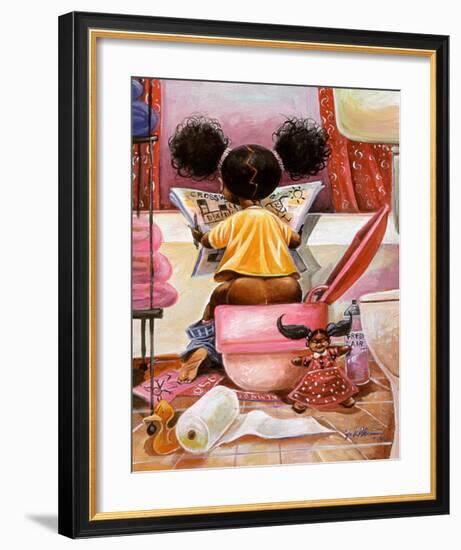 Crossword Puzzle-Frank Morrison-Framed Art Print