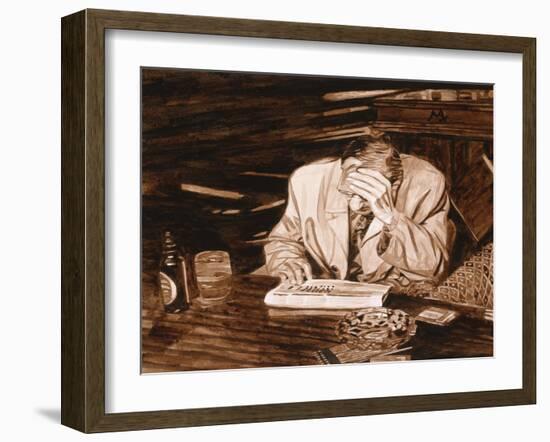 Crossword Puzzle-Max Ferguson-Framed Giclee Print