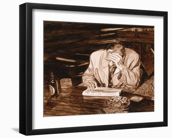 Crossword Puzzle-Max Ferguson-Framed Giclee Print