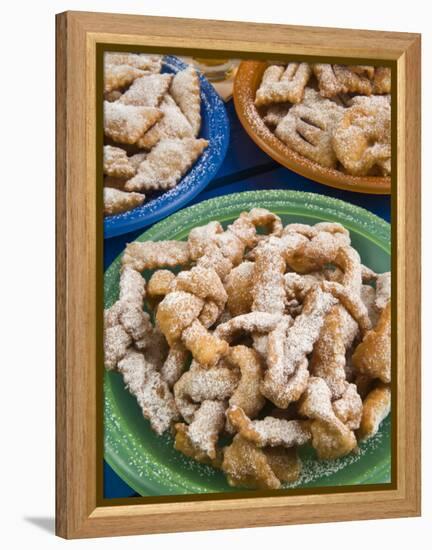 Crostoli (Grostoli) (Sweet Fritters), Italian Carnival Cakes, Veneto, Italy, Europe-Nico Tondini-Framed Premier Image Canvas