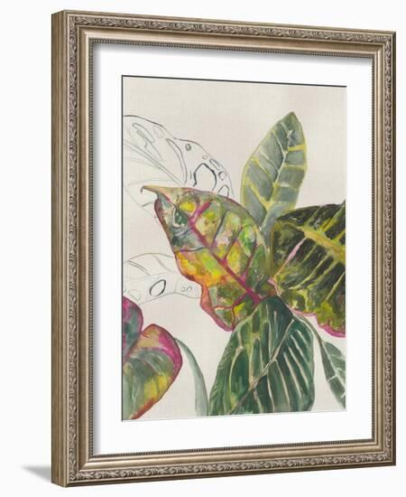 Crotons-Jacob Q-Framed Art Print