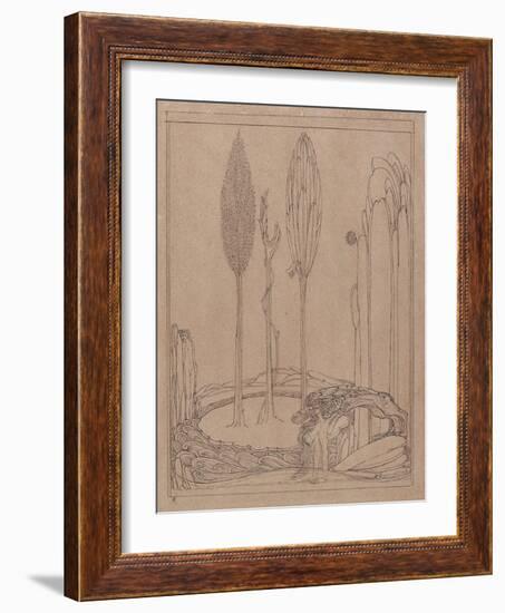 Crouching by the Marge-Charles Ricketts-Framed Giclee Print