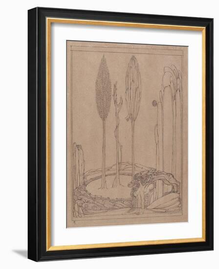 Crouching by the Marge-Charles Ricketts-Framed Giclee Print