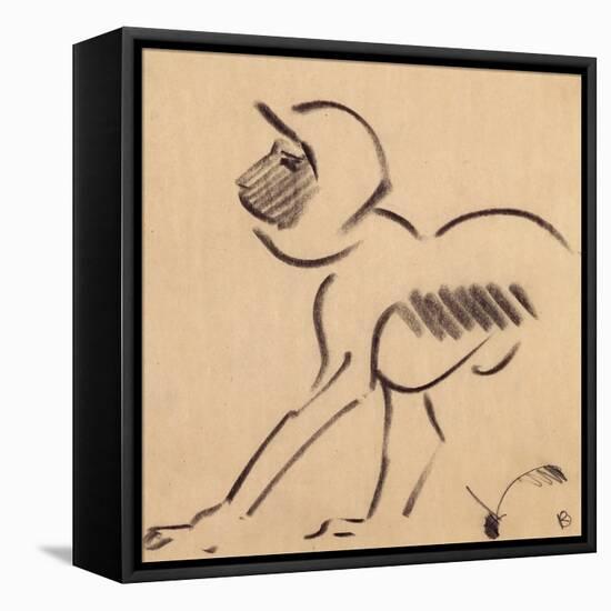 Crouching Monkey, c.1912-13-Henri Gaudier-brzeska-Framed Premier Image Canvas