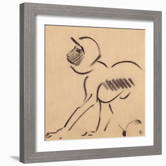 Crouching Monkey, c.1912-13-Henri Gaudier-brzeska-Framed Giclee Print