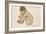 Crouching Nude Girl, 1914-Egon Schiele-Framed Giclee Print