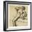 Crouching Nude; Nu Accroupi, 1890s-Edgar Degas-Framed Giclee Print