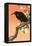 Crow Against Orange Sky-Koson Ohara-Framed Premier Image Canvas
