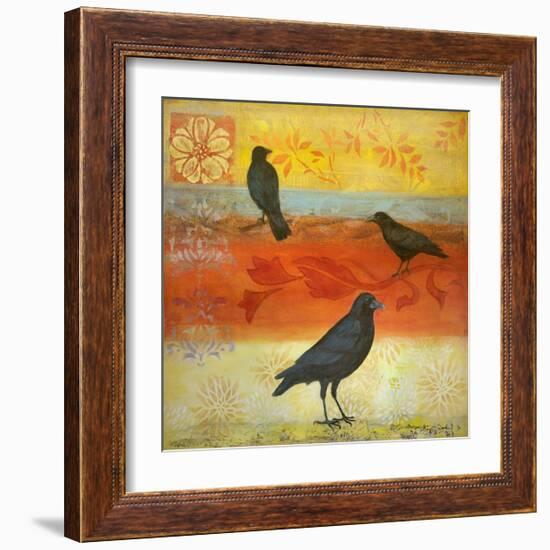 Crow Crossroads-Margaret Donharl-Framed Art Print