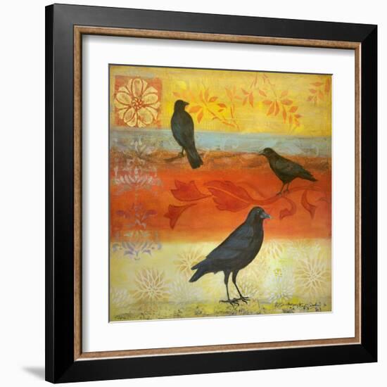 Crow Crossroads-Margaret Donharl-Framed Art Print