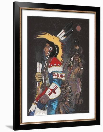 Crow Dancers at Midnight-Kevin Red Star-Framed Limited Edition