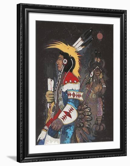 Crow Dancers at Midnight-Kevin Red Star-Framed Limited Edition