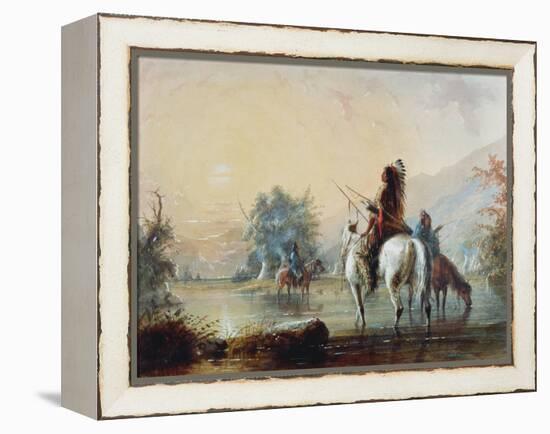 Crow Encampment, 1837-Alfred Jacob Miller-Framed Premier Image Canvas