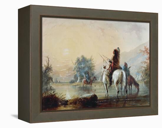 Crow Encampment, 1837-Alfred Jacob Miller-Framed Premier Image Canvas