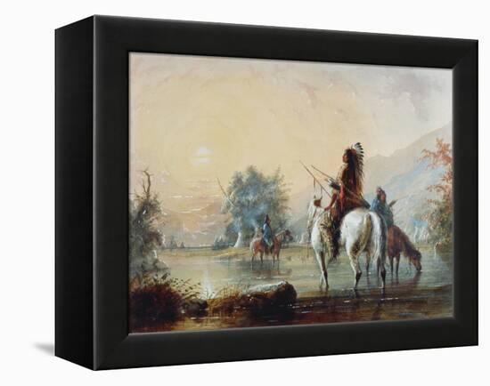 Crow Encampment, 1837-Alfred Jacob Miller-Framed Premier Image Canvas