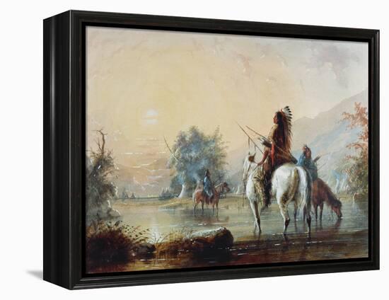 Crow Encampment, 1837-Alfred Jacob Miller-Framed Premier Image Canvas