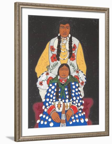 Crow Husband and Wife-Kevin Red Star-Framed Collectable Print
