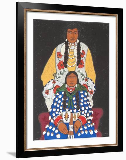 Crow Husband and Wife-Kevin Red Star-Framed Collectable Print