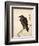 Crow Resting on Wood Trunk-Kyosai Kawanabe-Framed Giclee Print