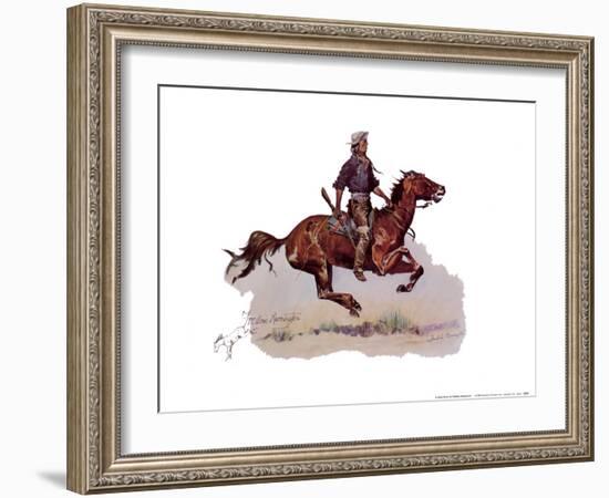 Crow Scout-Frederic Sackrider Remington-Framed Art Print