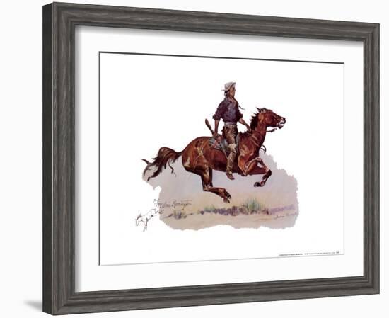 Crow Scout-Frederic Sackrider Remington-Framed Art Print