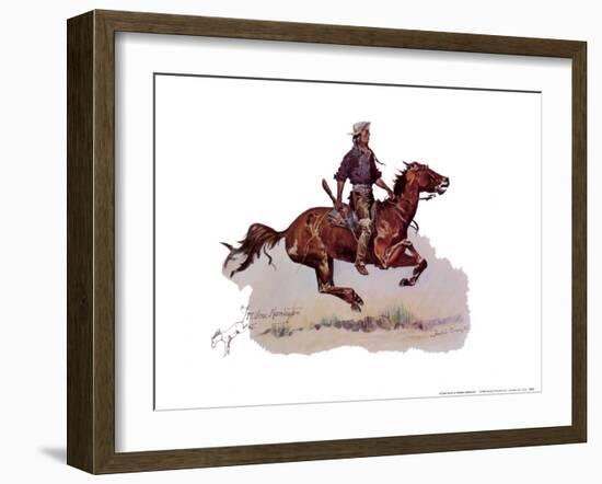 Crow Scout-Frederic Sackrider Remington-Framed Art Print