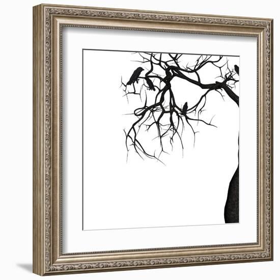 Crow Tree-artshock-Framed Art Print