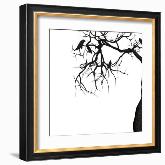 Crow Tree-artshock-Framed Art Print