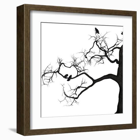 Crow Tree-artshock-Framed Art Print