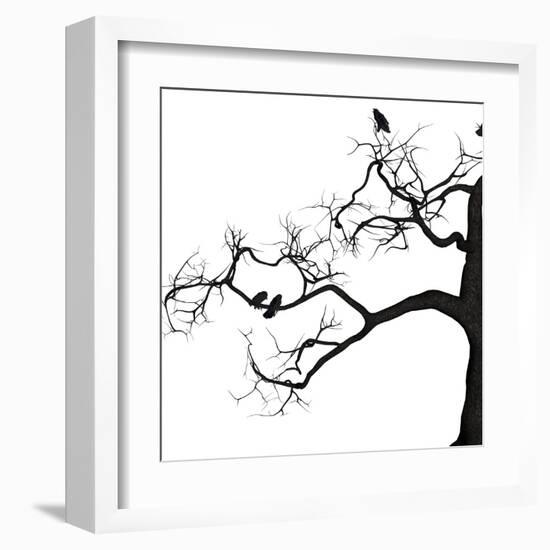 Crow Tree-artshock-Framed Art Print