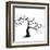 Crow Tree-artshock-Framed Art Print