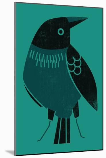 Crow-null-Mounted Giclee Print