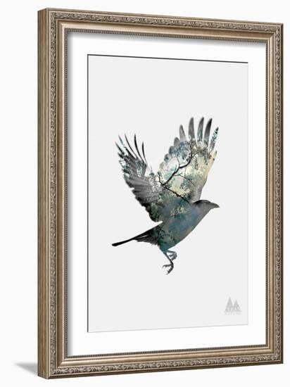 Crow-null-Framed Art Print