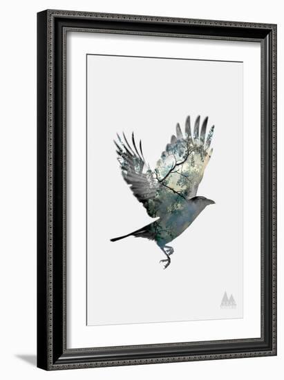 Crow-null-Framed Art Print