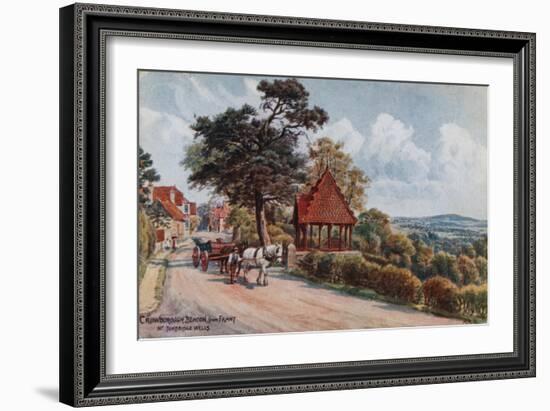 Crowborough Beacon from Frant, Tunbridge Wells-Alfred Robert Quinton-Framed Giclee Print