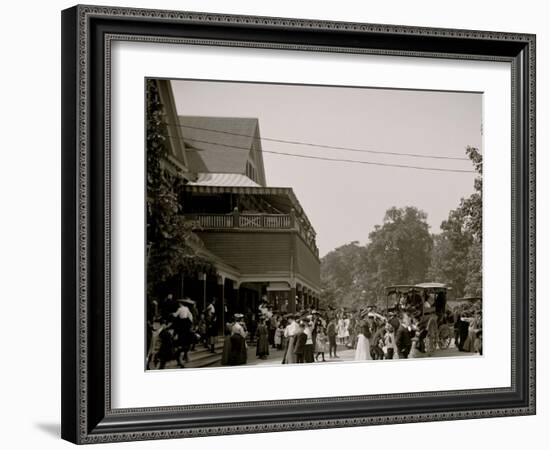 Crowd, Belle Isle Park Casino, Detroit, Michigan-null-Framed Photo