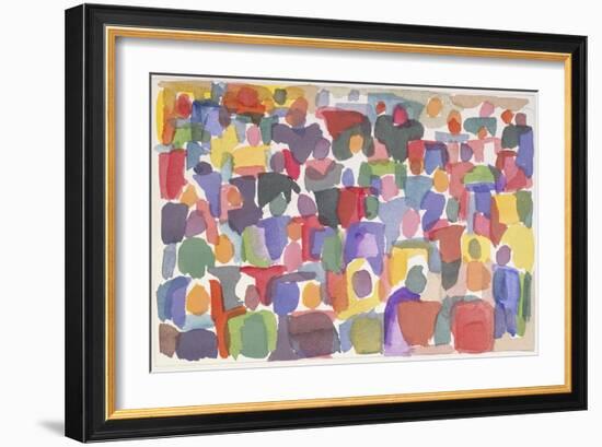 Crowd IV-Diana Ong-Framed Giclee Print